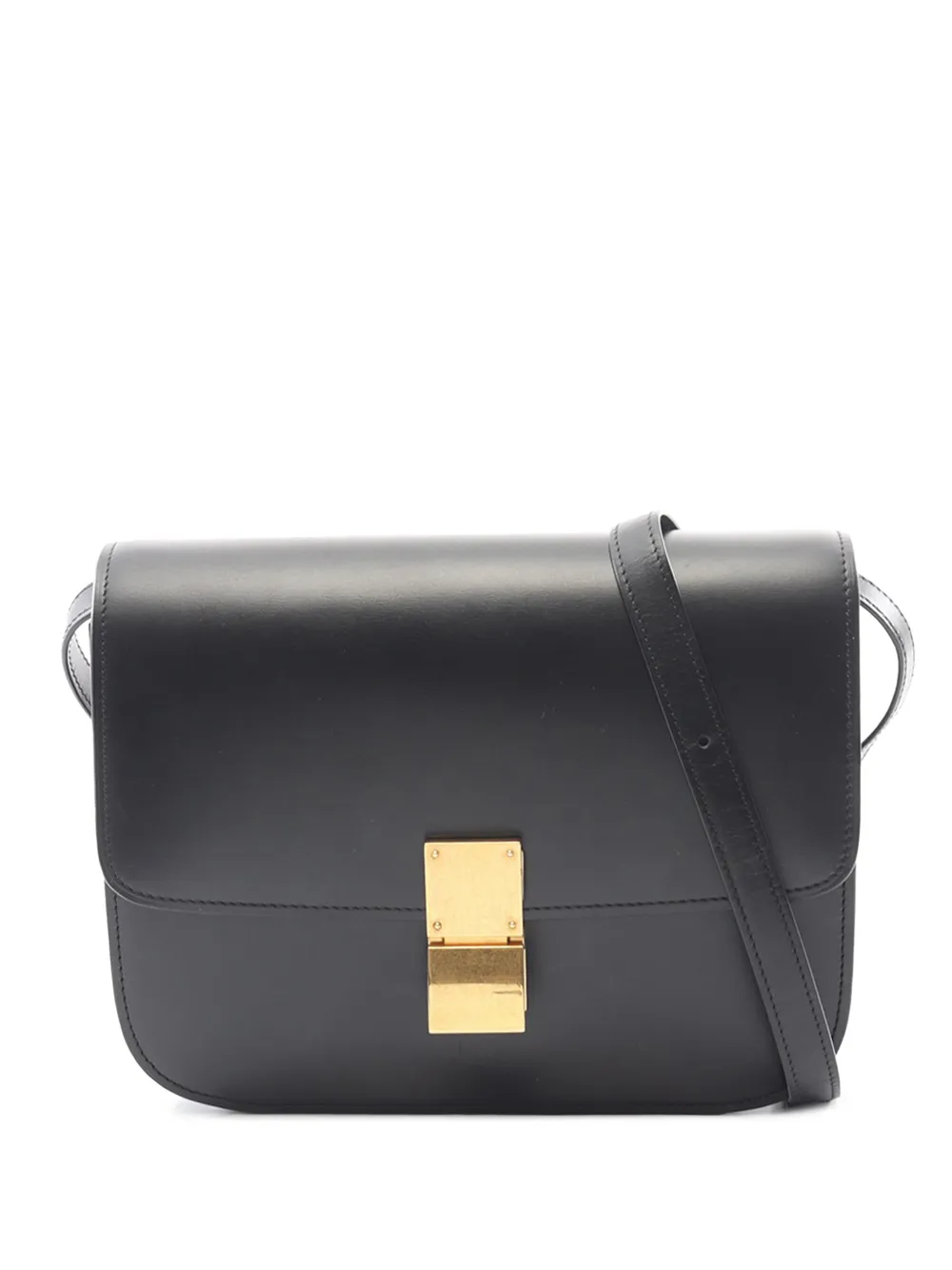 Celine Pre-Owned Borsa a tracolla Classic Box in pelle di vitello media 2016 - Nero