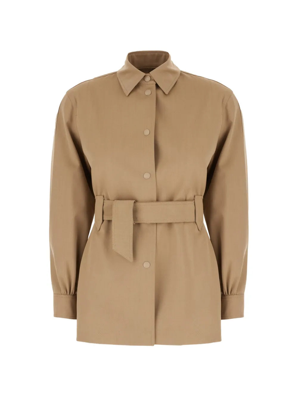 Max Mara belted buttoned jacket - Toni neutri