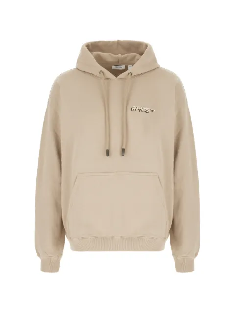 Off-White stone embroidered hoodie