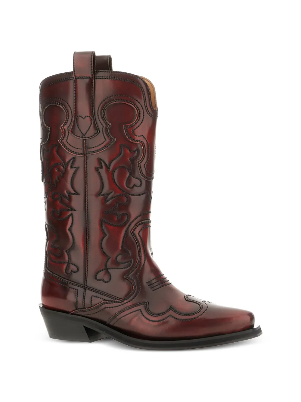 Panelled Western Boots