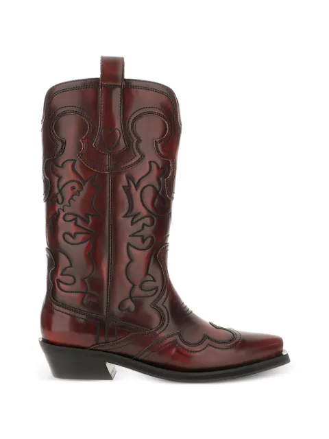 GANNI panelled western boots