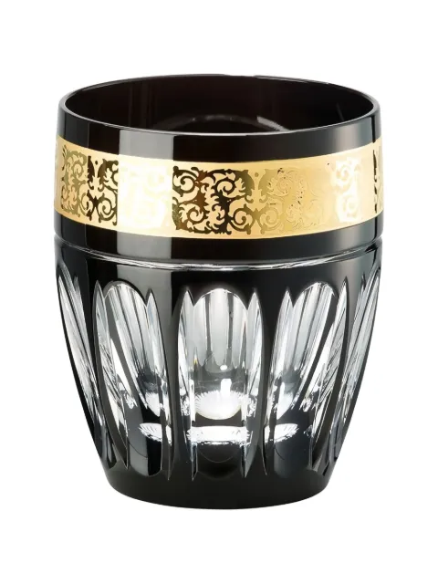 Versace x Rosenthal Gala Prestige Cobalt engraved band tumbler