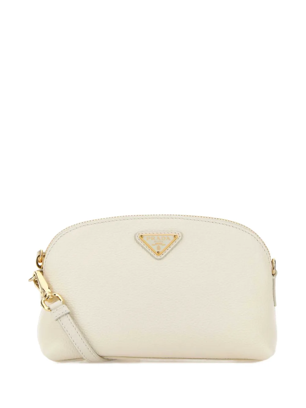 Prada logo-plaque cross body bag - Toni neutri
