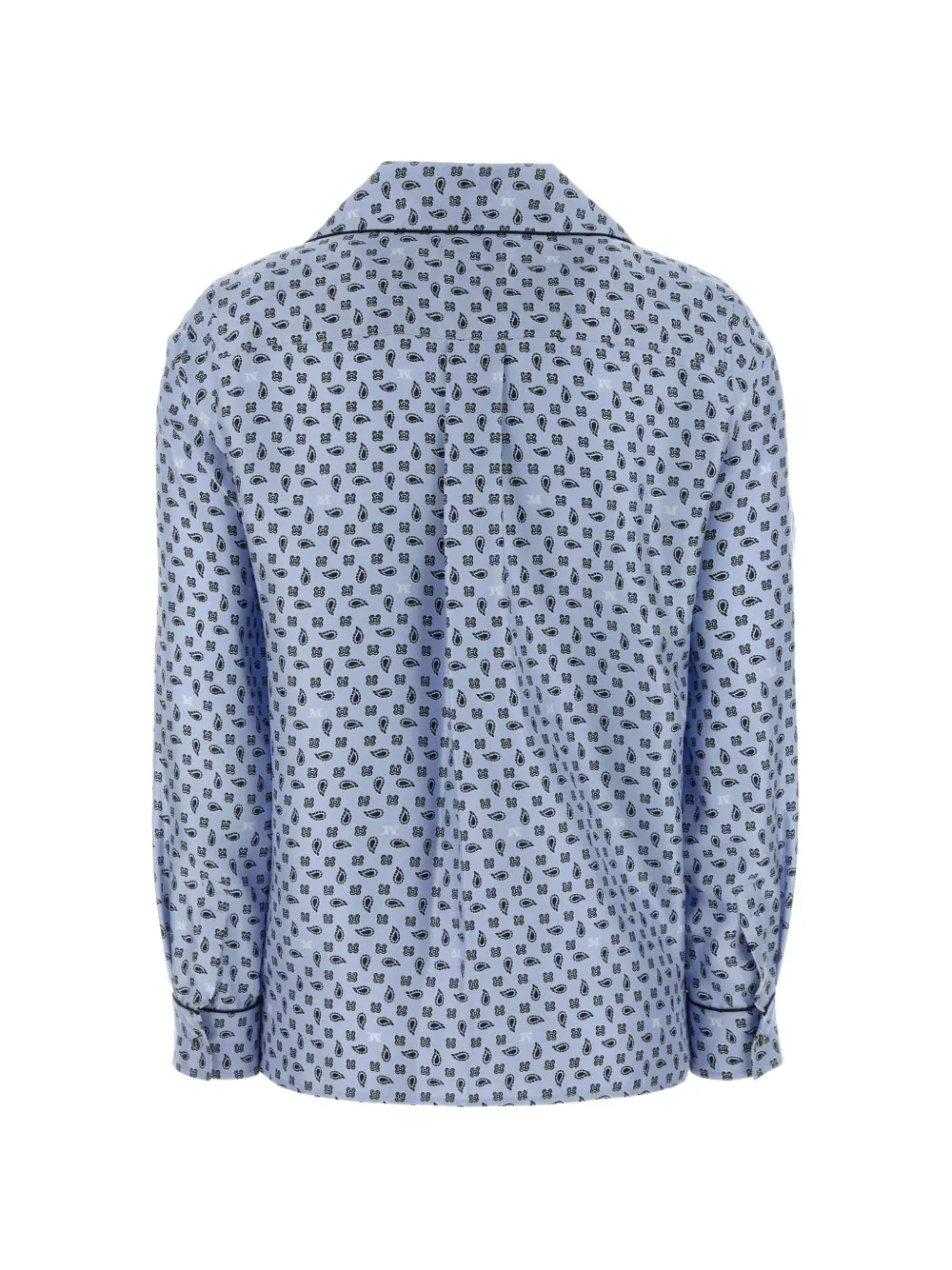  Max Mara Printed Silk Disco Shirt - Blue 
