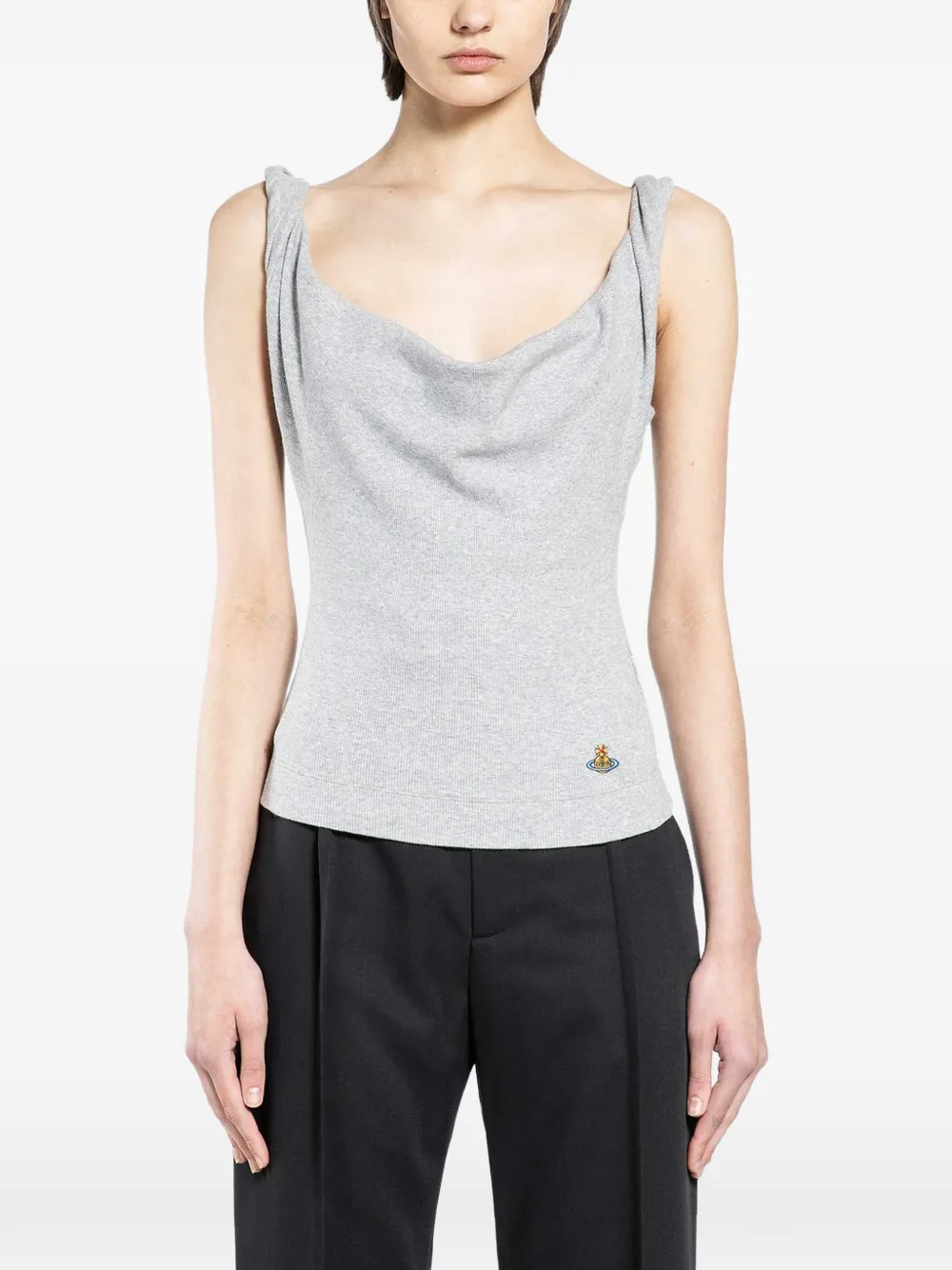 Vivienne Westwood Anna twisted-detail top - Grau