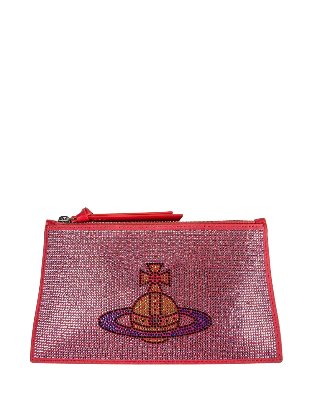 Vivienne Westwood zip-fastening clutch bag - Rosso