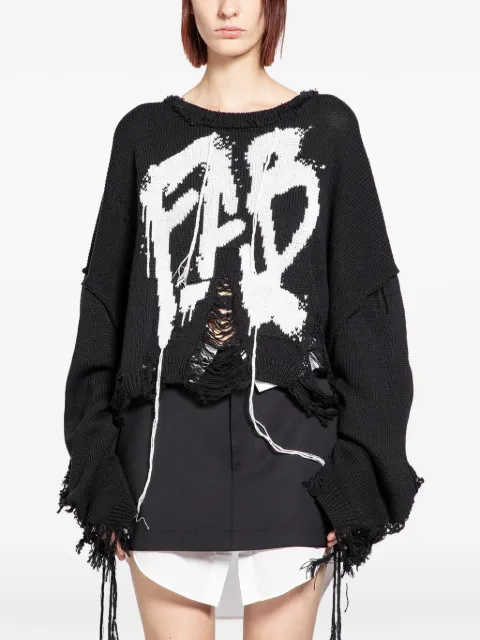 Ssheena Krafen distressed sweater