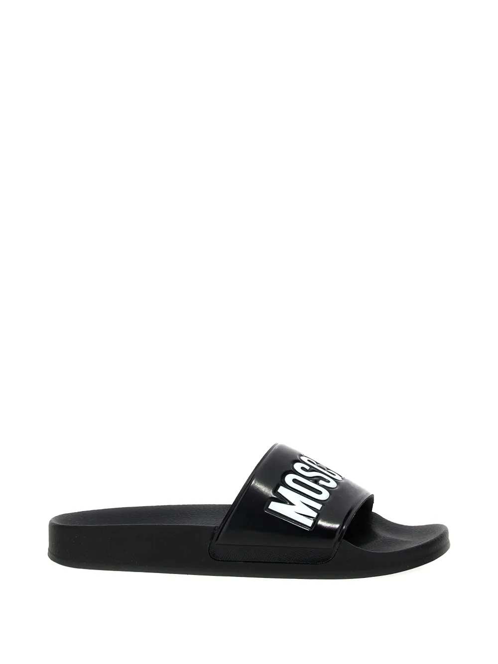 Moschino embossed logo-detail slides - Nero