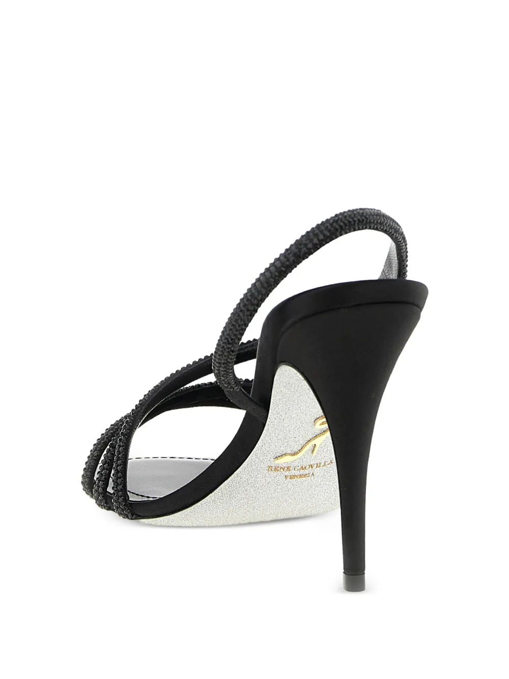 René Caovilla Erin open-toe sandals Zwart
