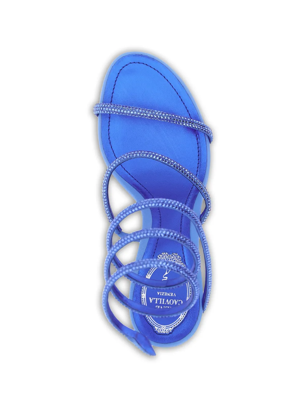 René Caovilla Cleo ankle-wrap sandals Blauw