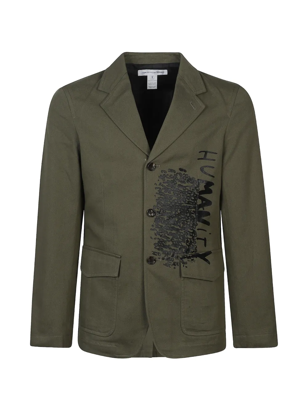 Comme des Garçons Homme printed blazer jacket - Verde