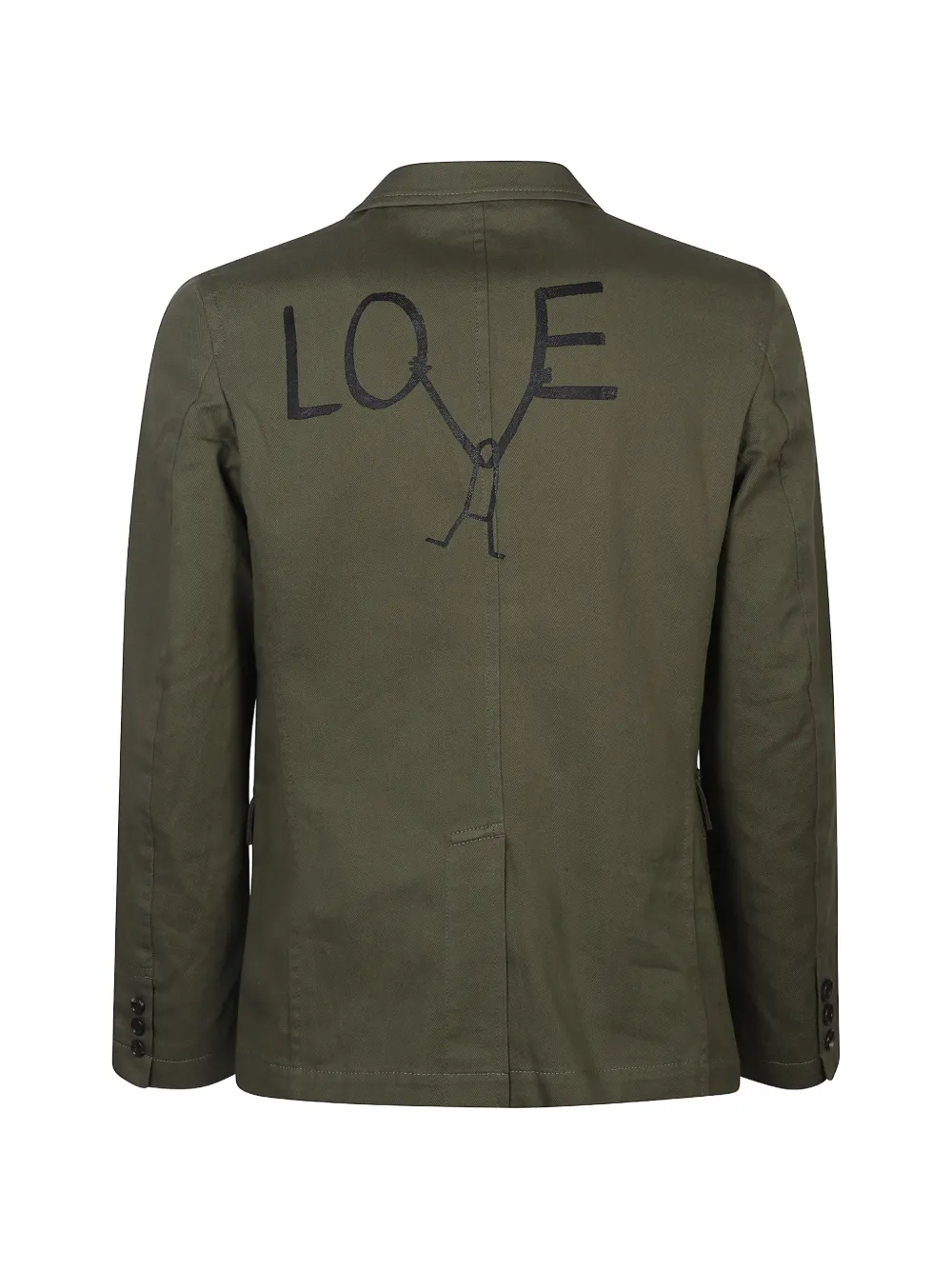  Comme Des Garçons Homme Printed Blazer Jacket - Green 