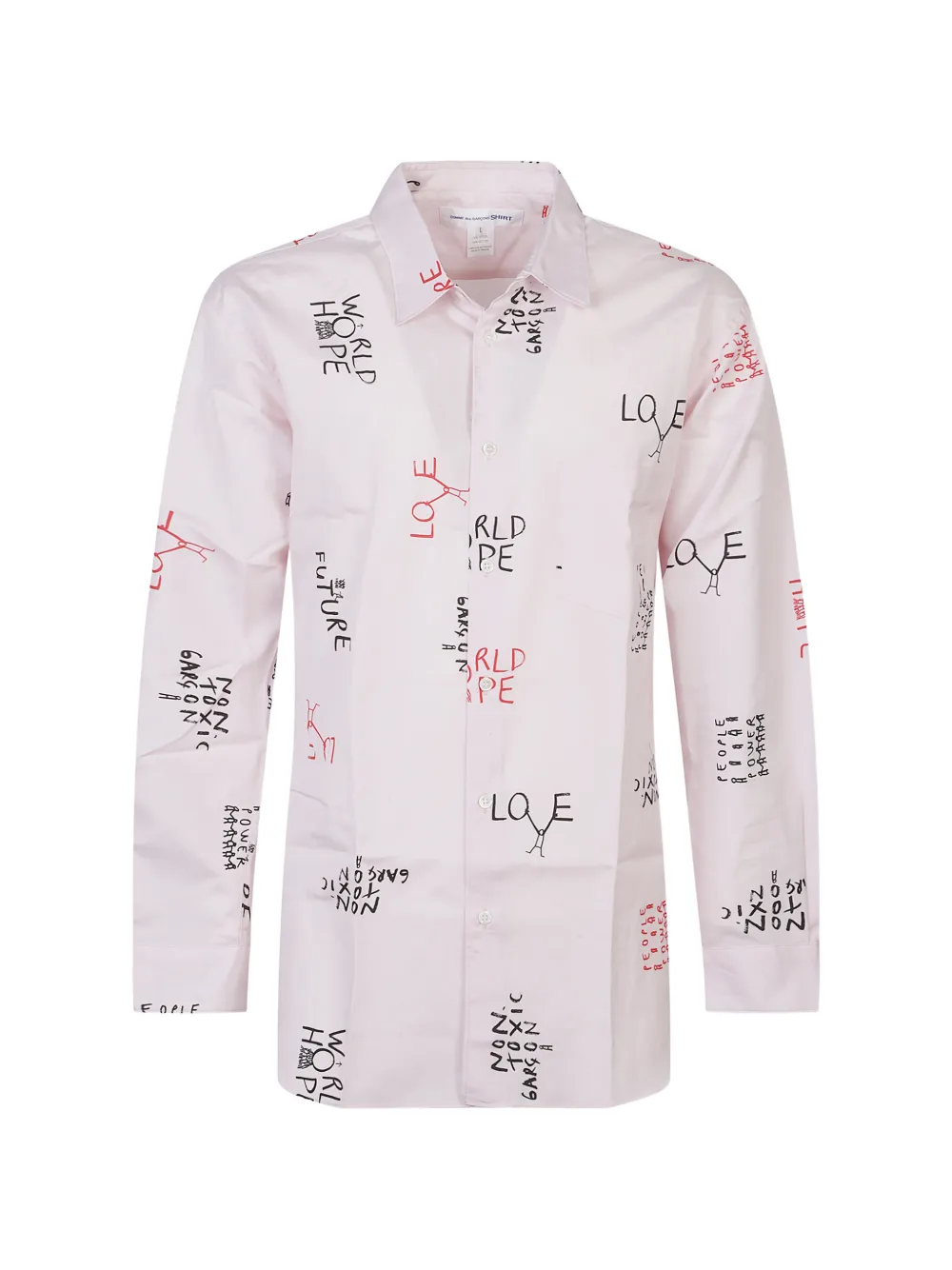 Comme des Garçons Homme Hemd mit grafischem Print - Rosa