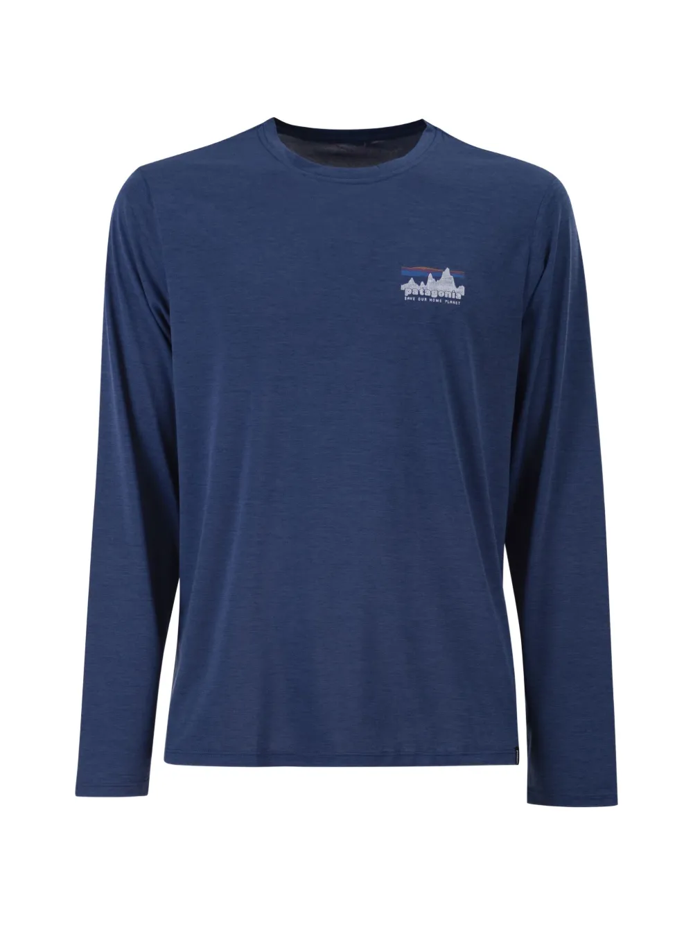 Patagonia T-shirt a maniche lunghe con stampa - Blu