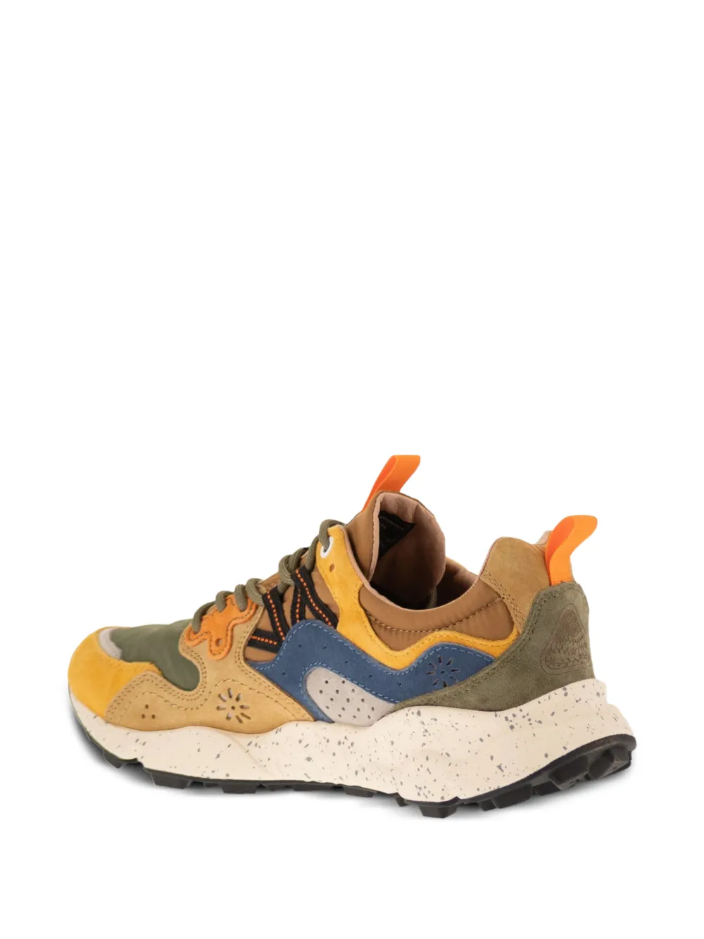 FLOWER MOUNTAIN Yamano 3 floral-motif sneakers Beige