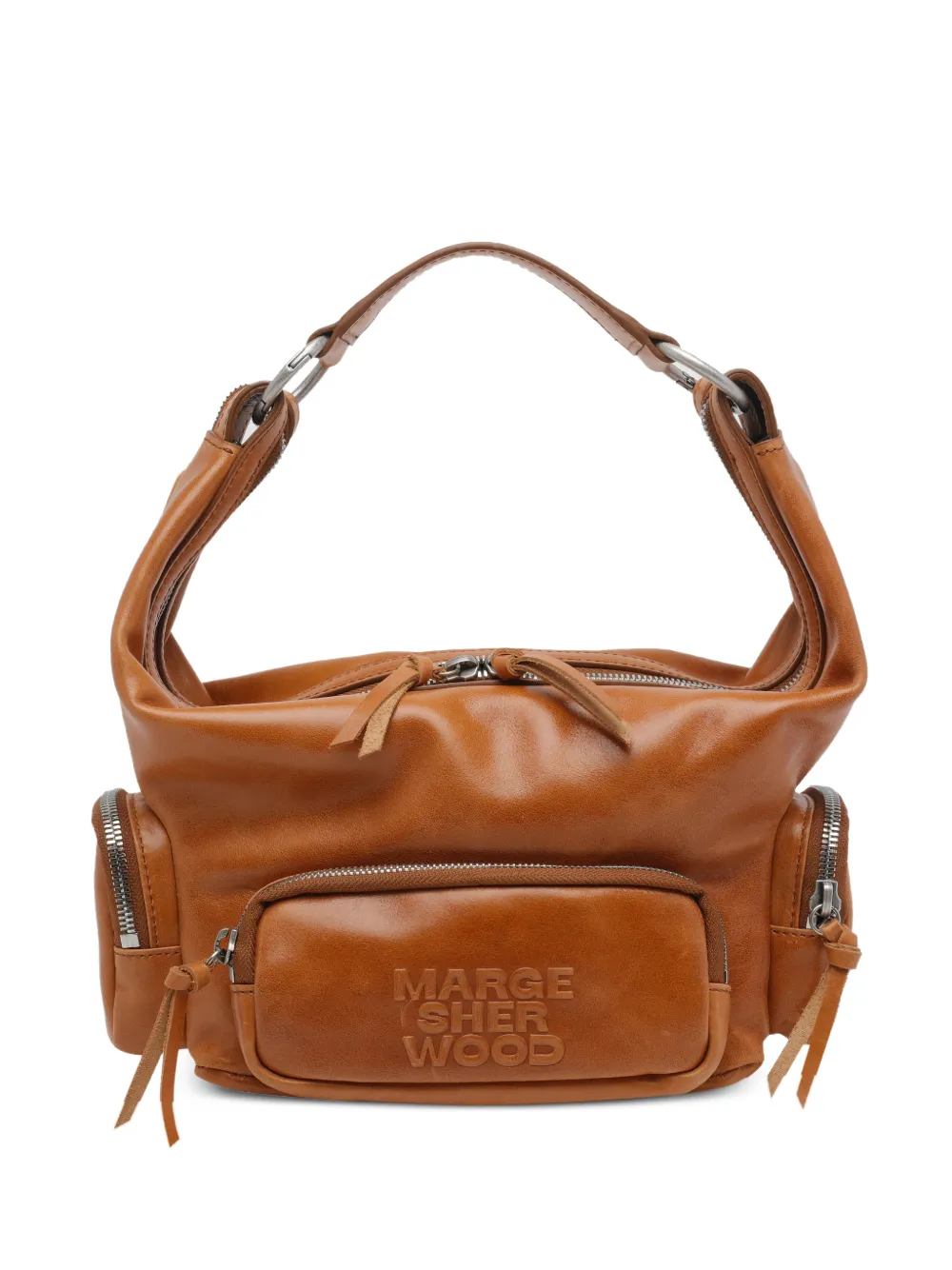 Marge Sherwood leather shoulder bag - Marrone