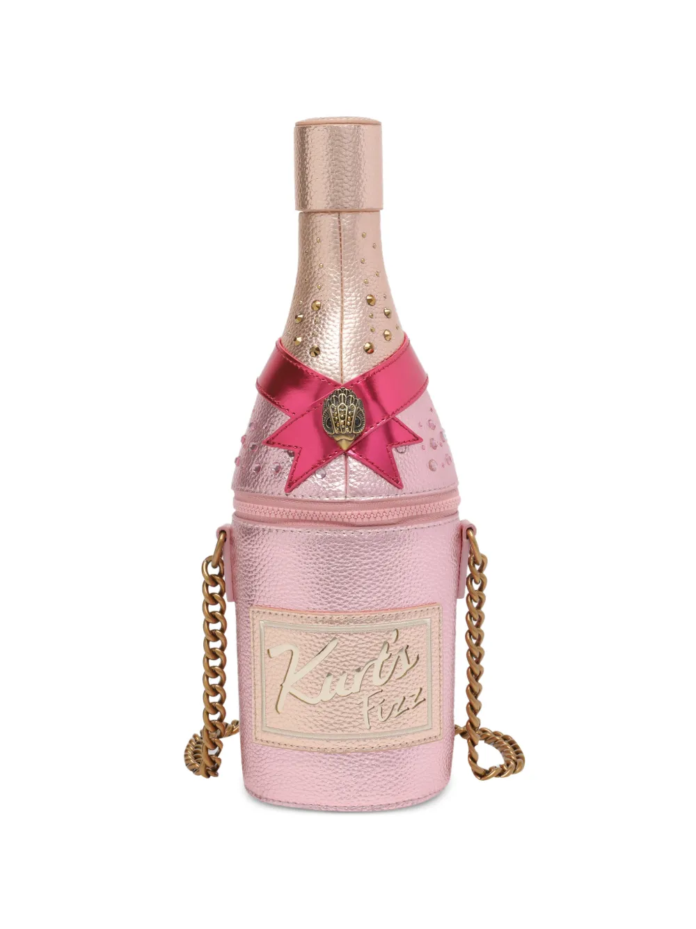 Kurt Geiger London champagne-bottle crossbody bag - Rosa