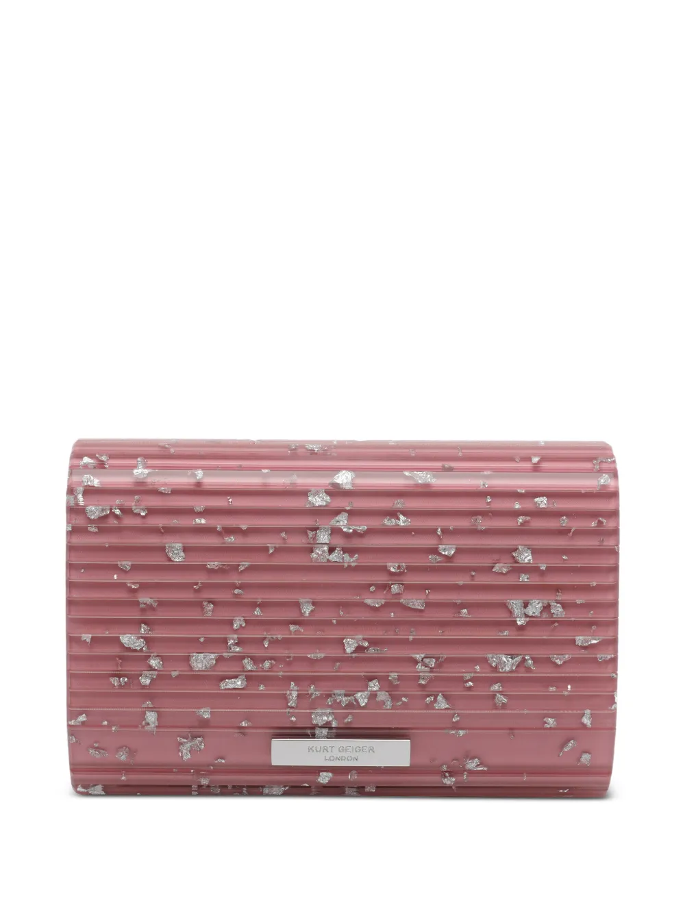 Kurt Geiger London eagle embellished chain clutch bag - Rosa
