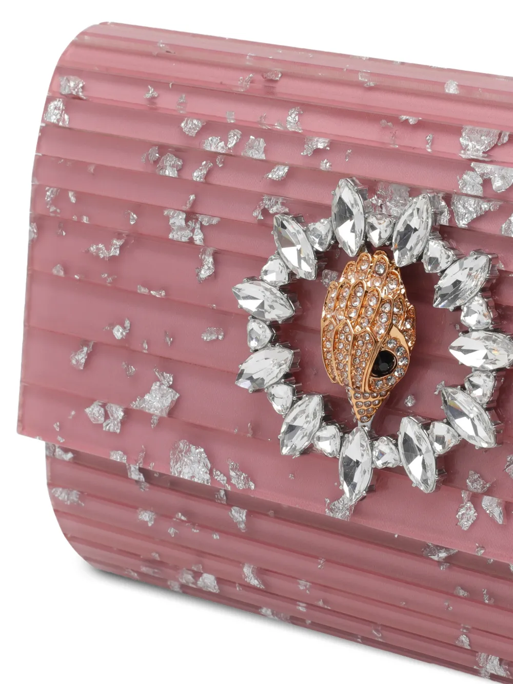  Kurt Geiger London Eagle Embellished Chain Clutch Bag - Pink 