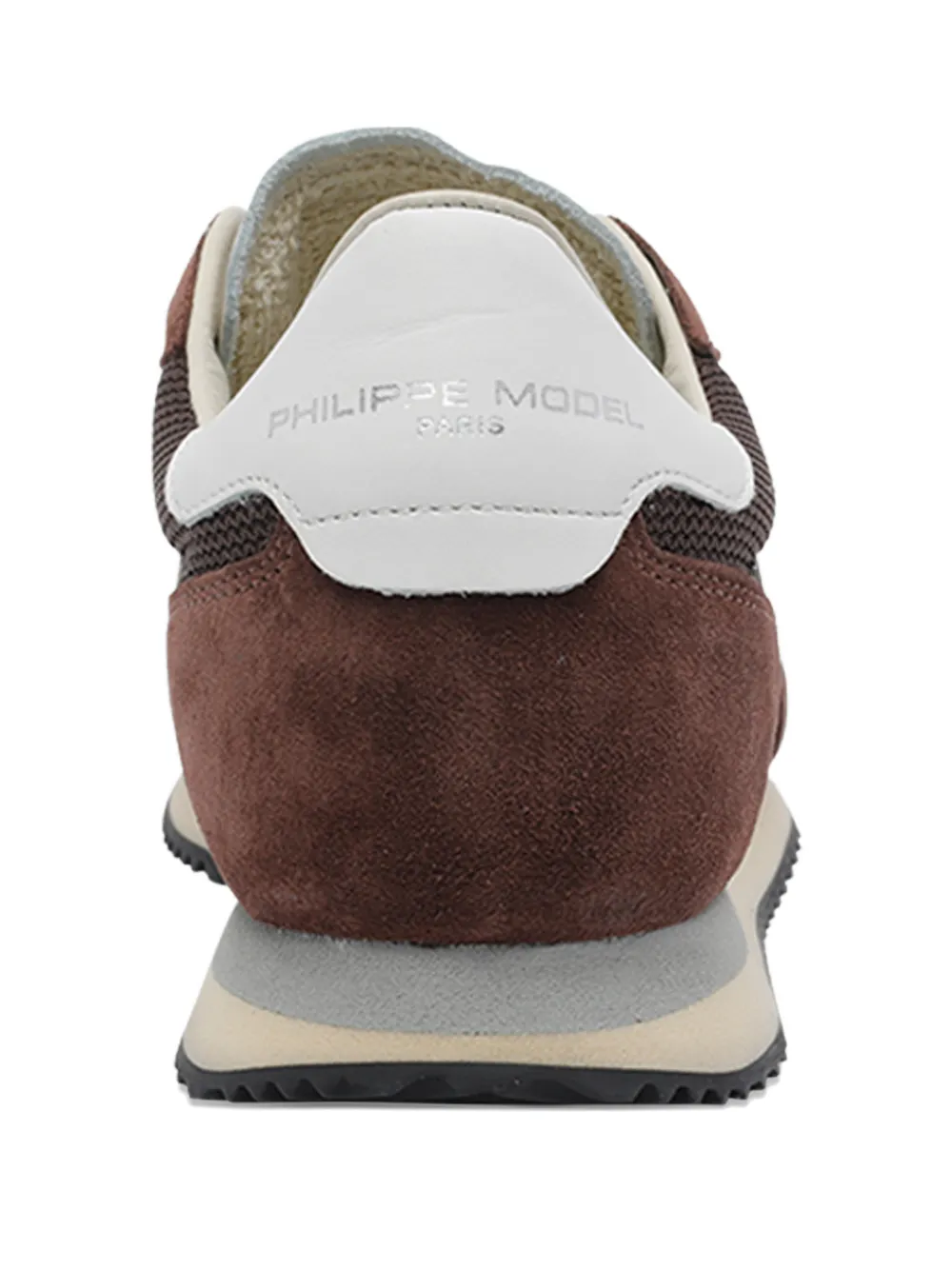 Philippe Model Paris Blville suède sneakers met patch en logo Bruin