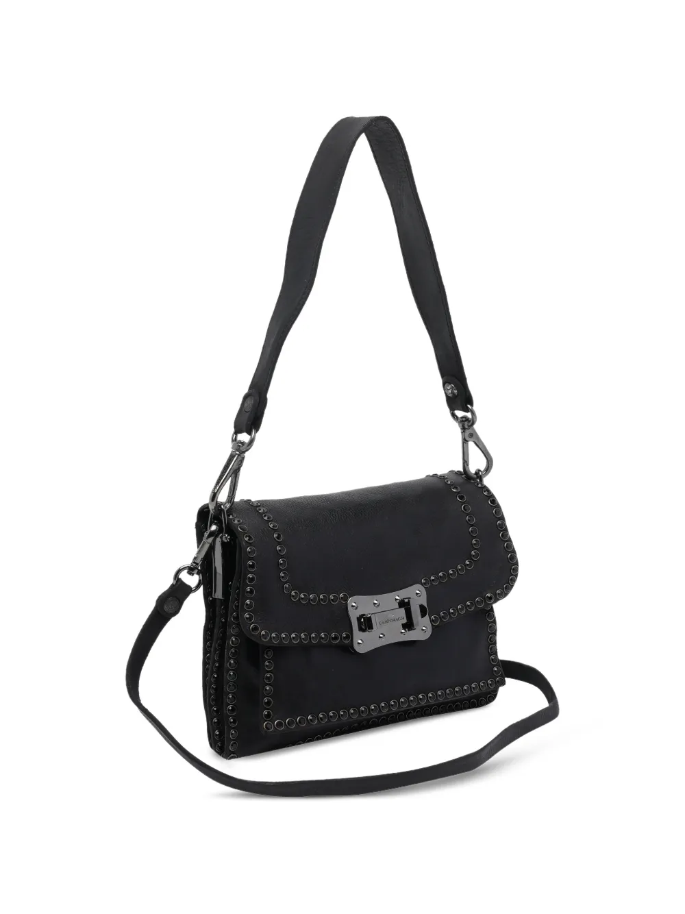  Campomaggi Small Agnese Crossbody Bag - Black 