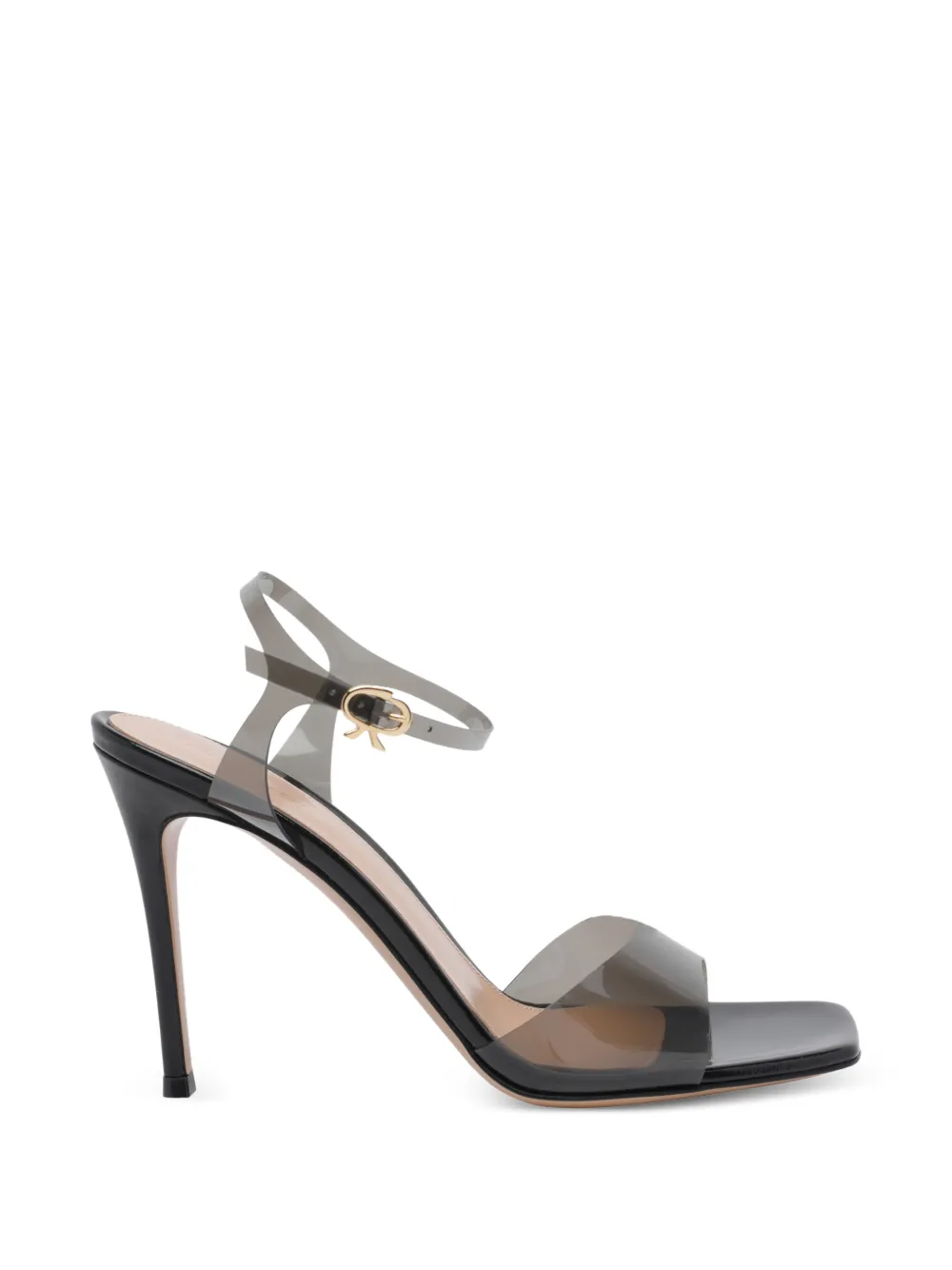 Gianvito Rossi square-toe heeled sandals - Grey
