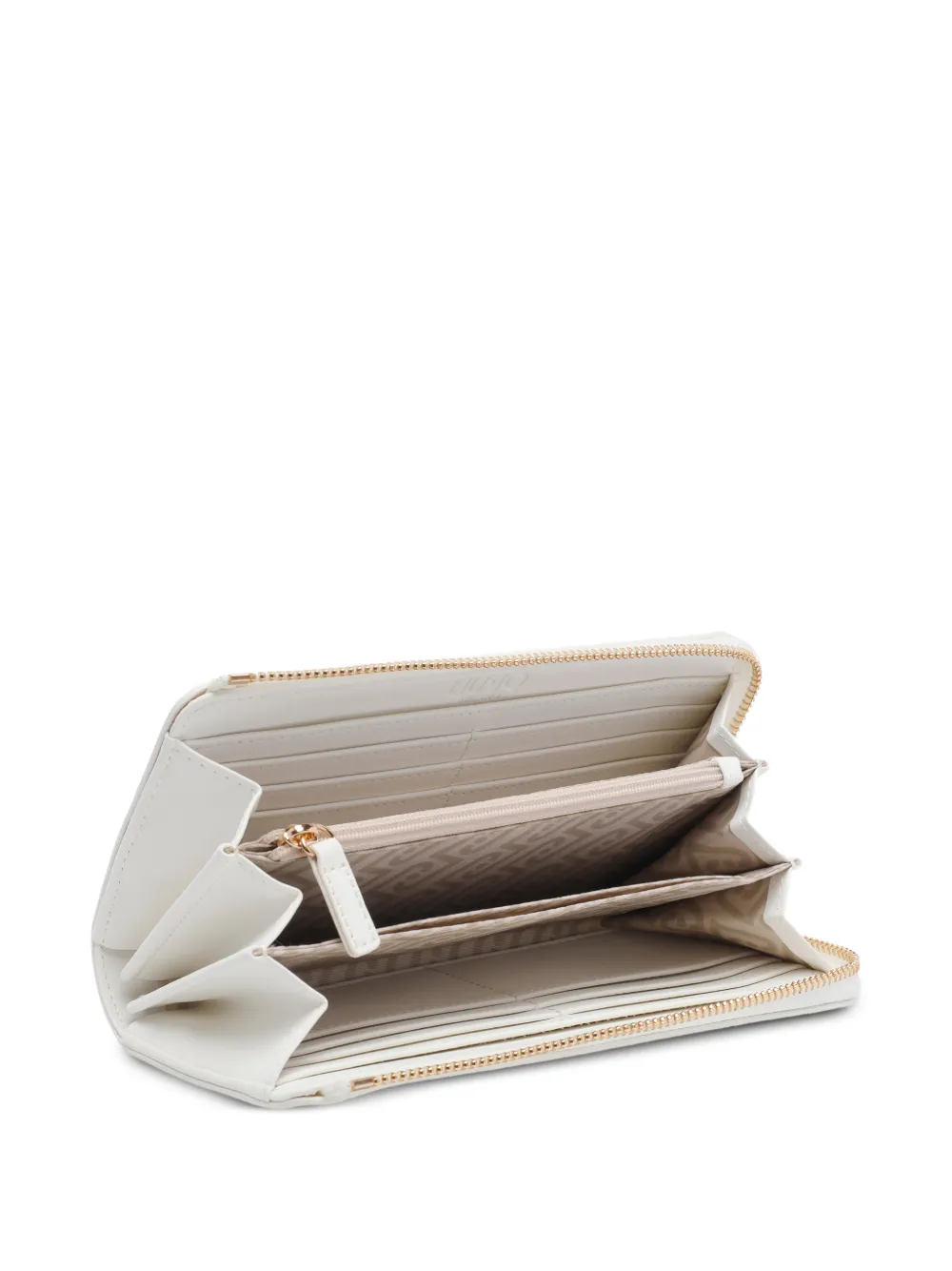  Liu Jo Large Embossed Logo Wallet - White 