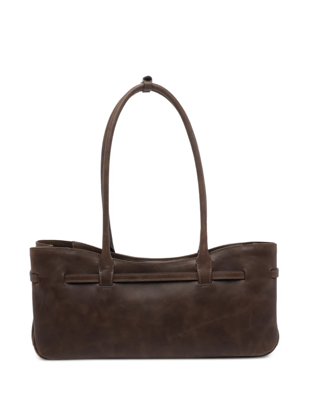  Marge Sherwood Zip Leather Shoulder Bag - Brown 