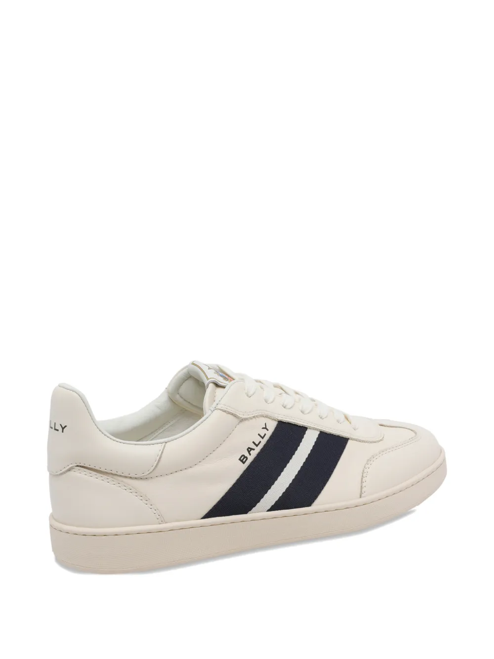 Bally lateral logo leather sneakers Beige