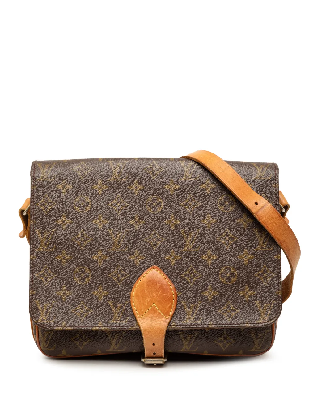 Louis Vuitton Pre-Owned 1983 Monogram Cartouchiere MM crossbody bag - Marrone