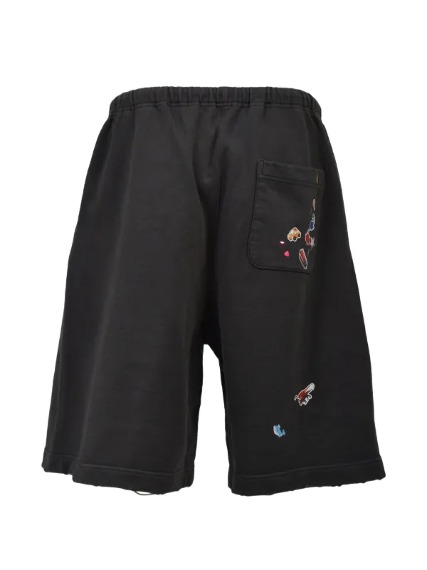 Maison MIHARA YASUHIRO Sticker Shorts | Black | FARFETCH