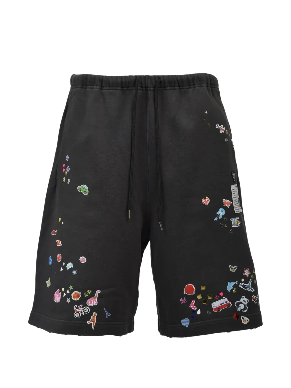 Maison MIHARA YASUHIRO Sticker shorts - Nero