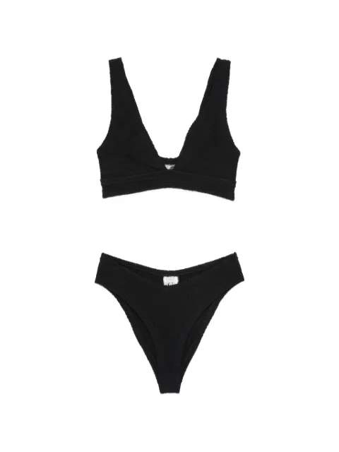Hunza G v-ringad bikini med vida band