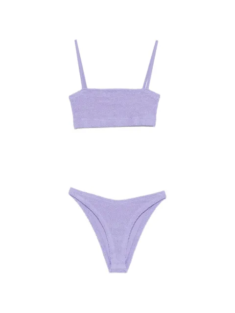 Hunza G crinkle texture straps swimsuit