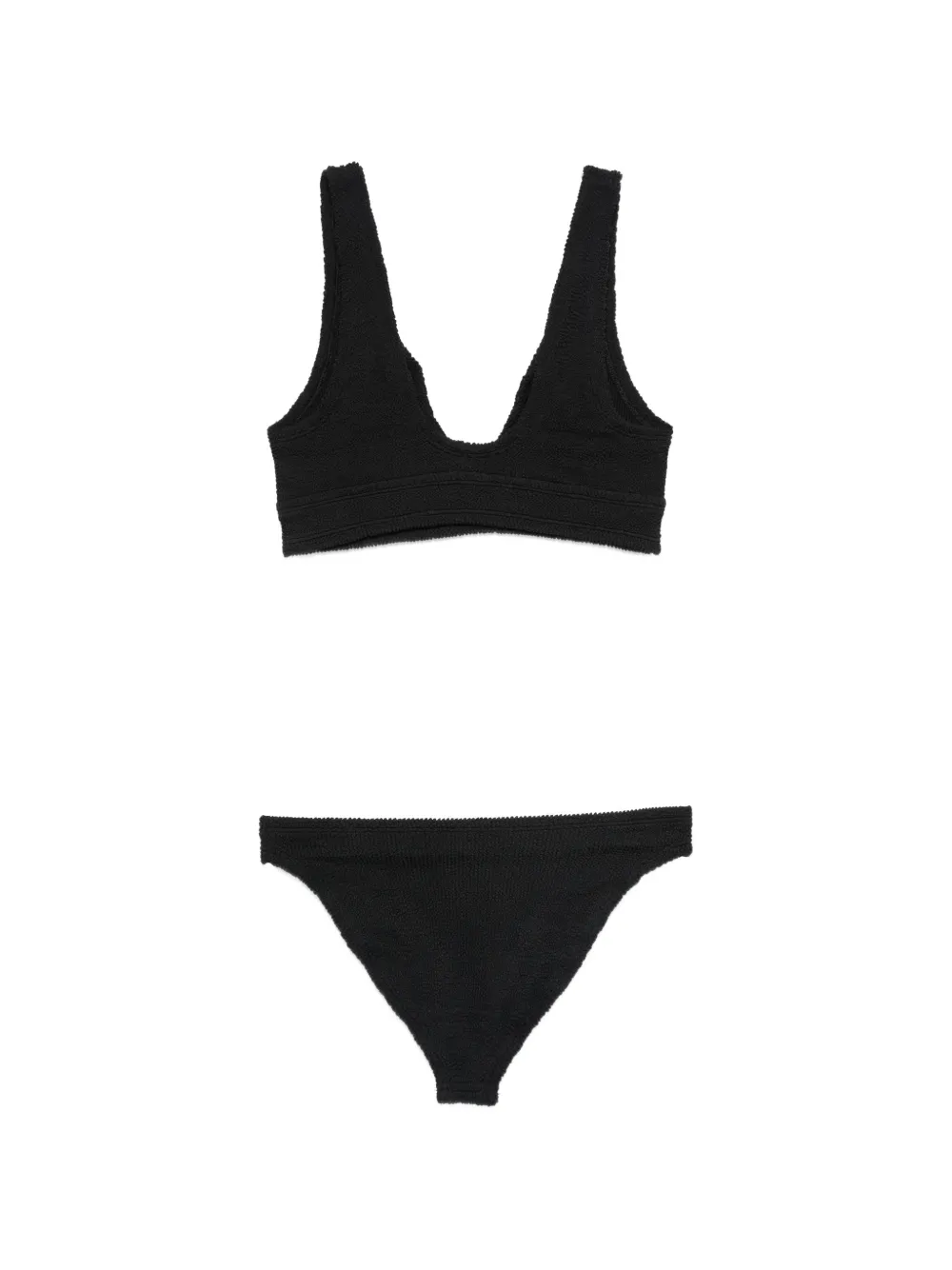 Crinkle V-Neck Swimwear