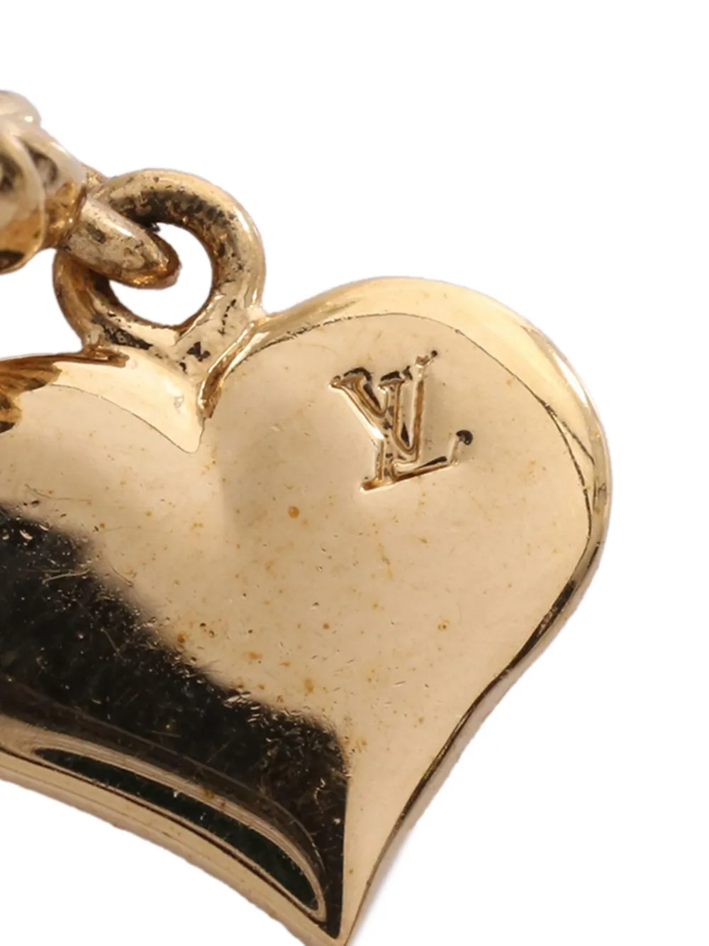  Louis Vuitton Pre-owned Pendientes Sweet Monogram De Esmalte Bañado En Oro Con Cierre De Presión 2015-2025 - Dorado 