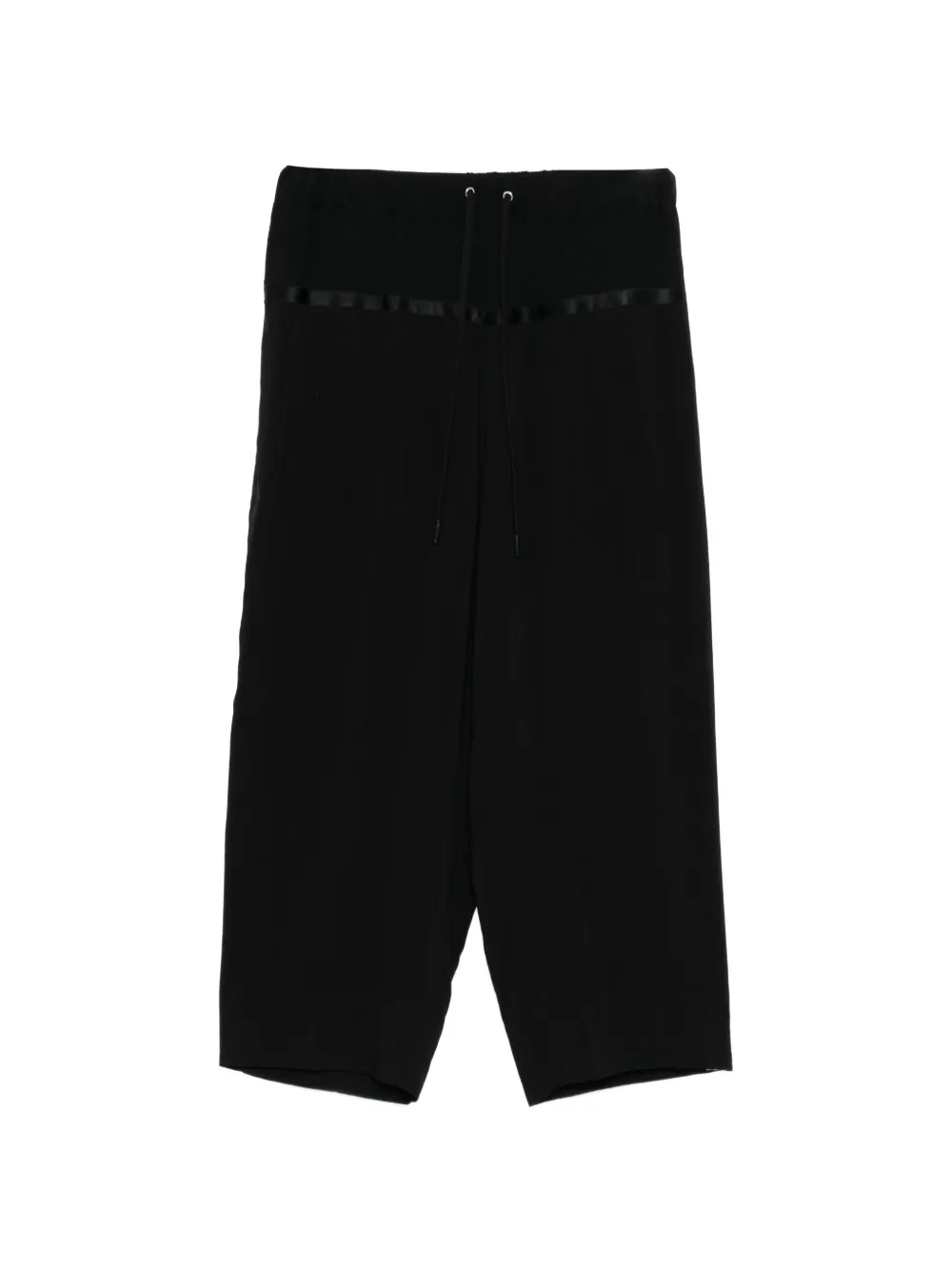 Undercover ribbon cropped trousers - Black