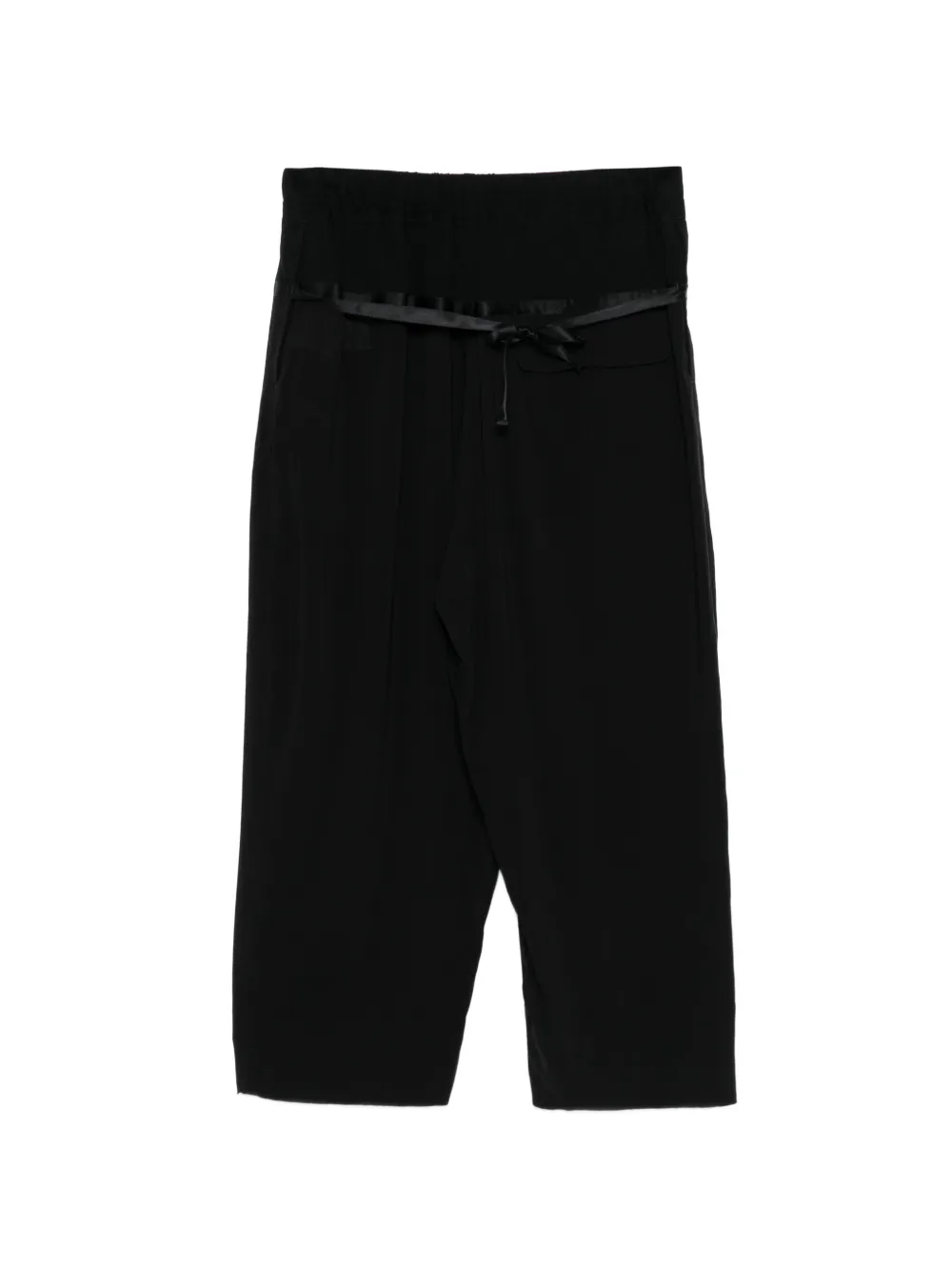 Undercover Cropped broek met lint Zwart