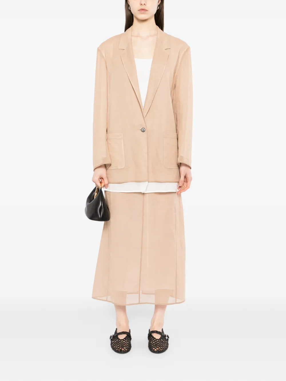  Yeareast Seam Detail Skirt - Neutrals 