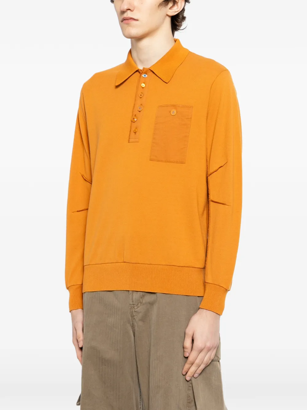 Undercover Katoenen poloshirt Oranje