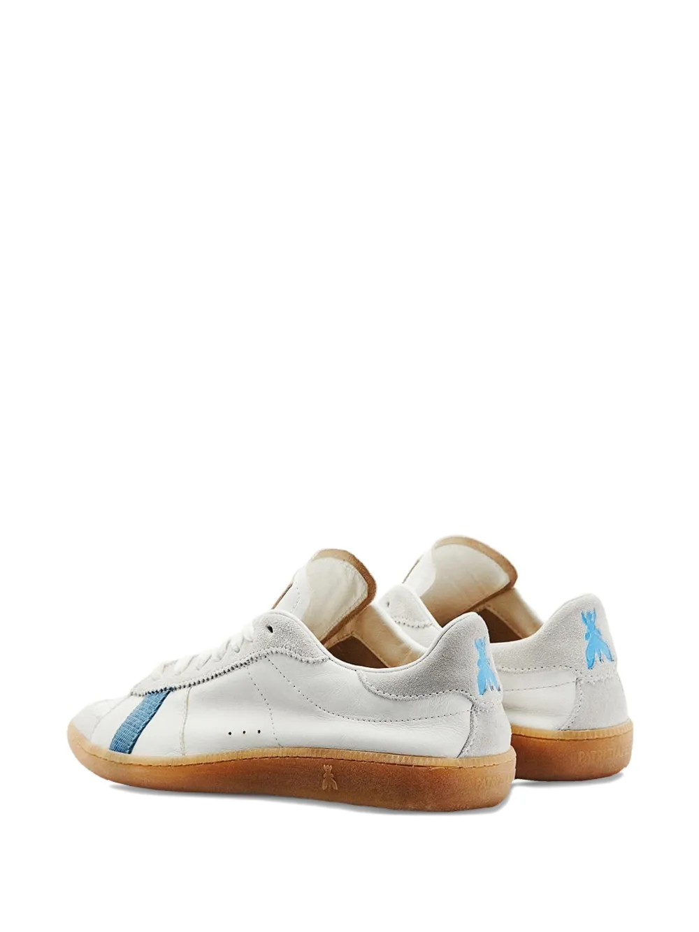 Patrizia Pepe Skin gestreepte sneakers Wit