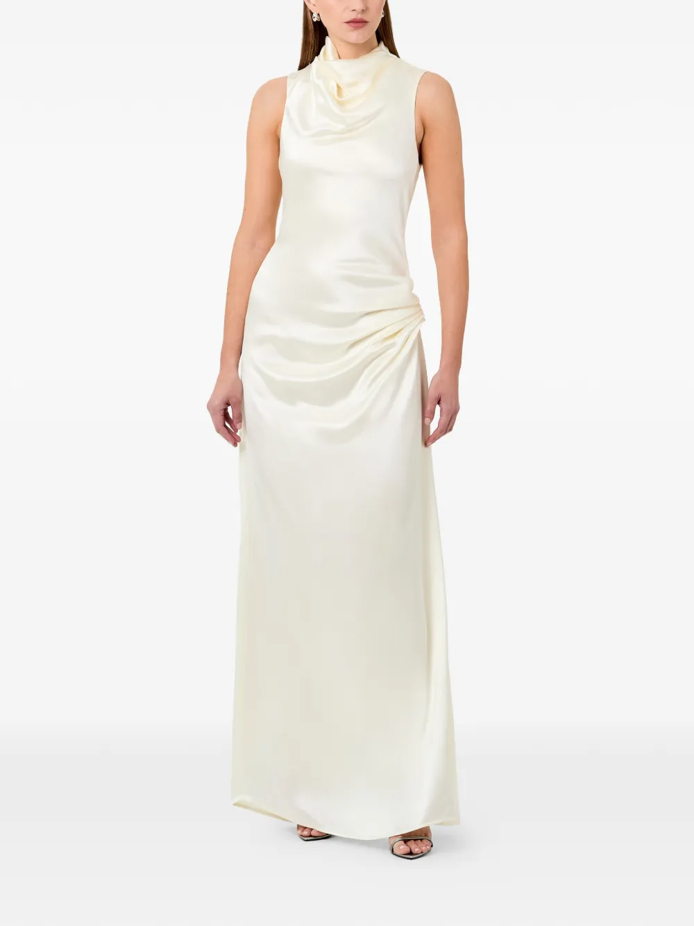  Nicholas Fabiana Draped Maxi Dress - Neutrals 