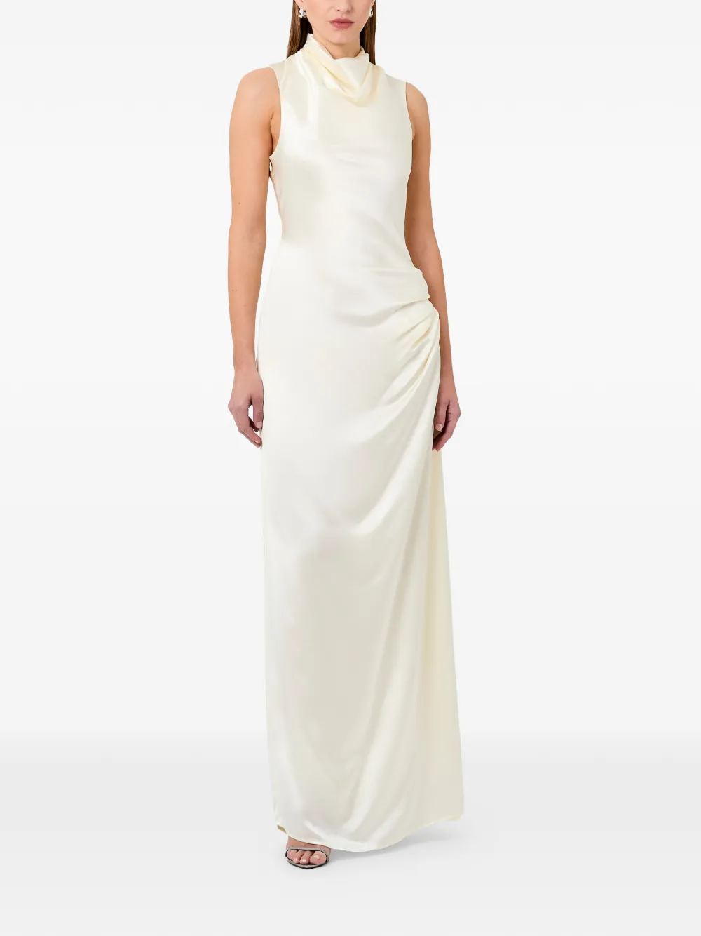  Nicholas Fabiana Draped Maxi Dress - Neutrals 