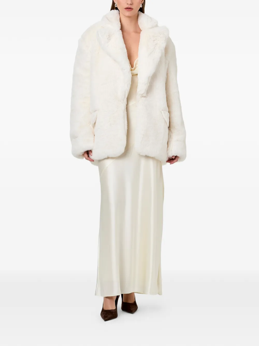  Nicholas Desiree Notched-lapel Jacket - Neutrals 