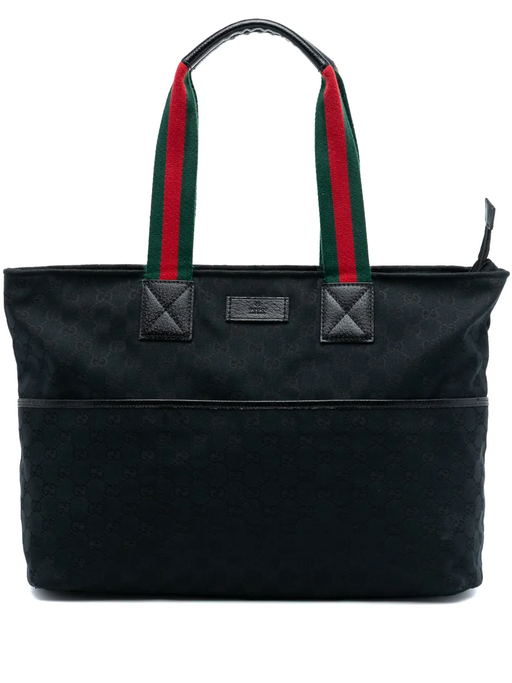 Gucci Pre-Owned 2016-2026 GG Canvas Web tote bag - Nero