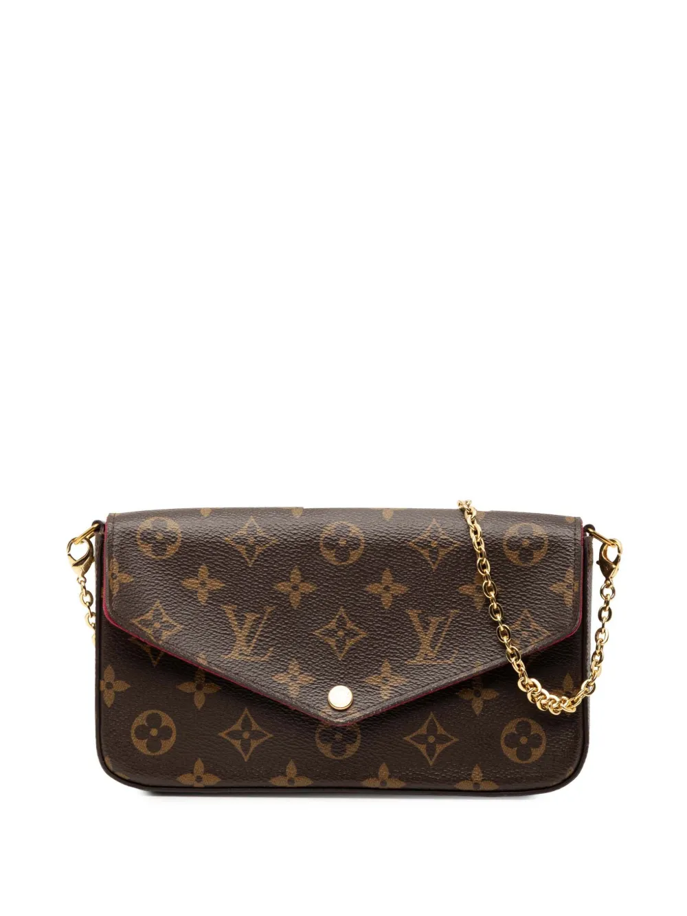 Louis Vuitton Pre-Owned 2017 Monogram Pochette Felicie crossbody bag - Marrone