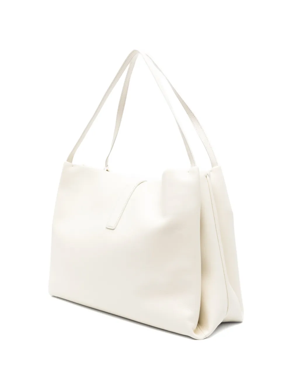 Ferragamo Leren tas met gesp Beige