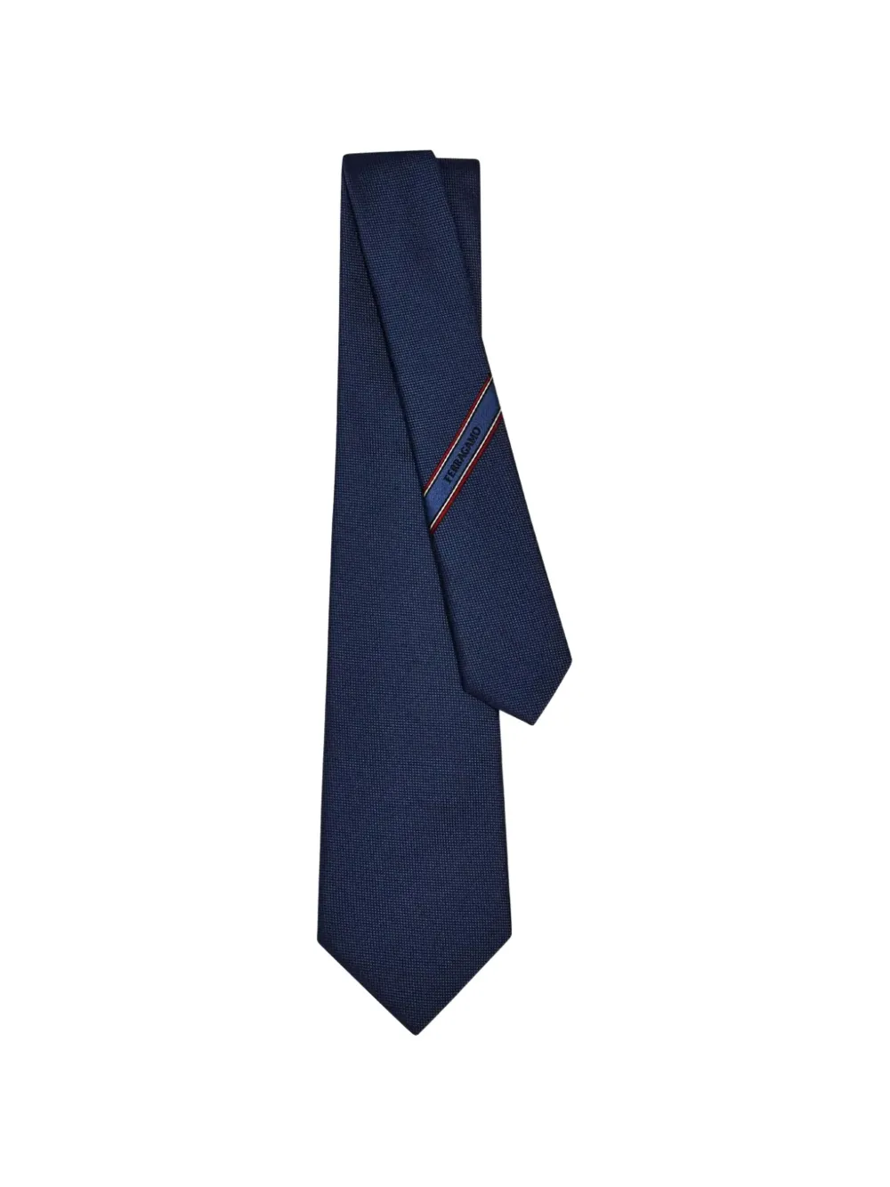 Ferragamo logo tie - Blu