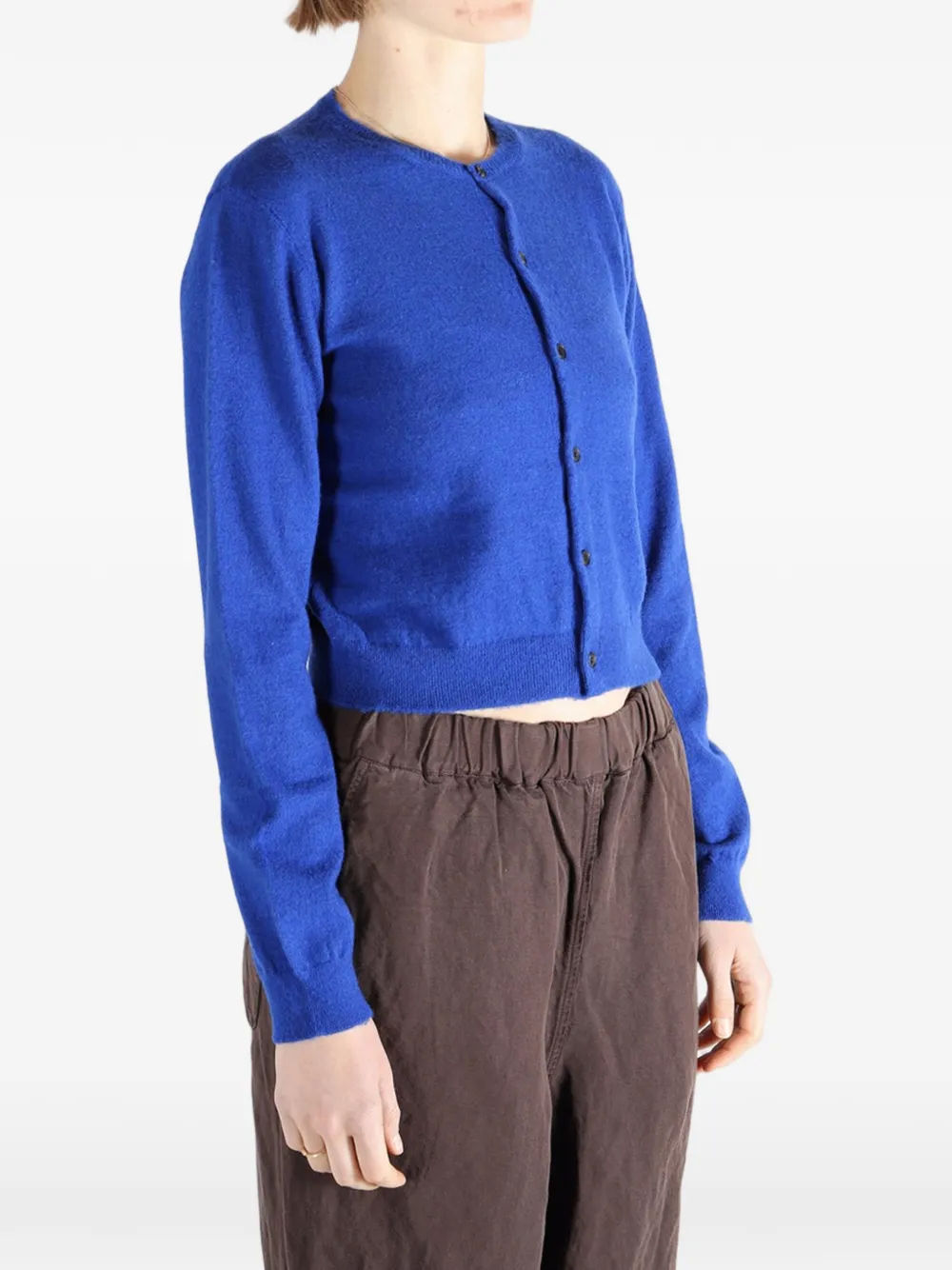  Auralee Button Cardigan - Blue 