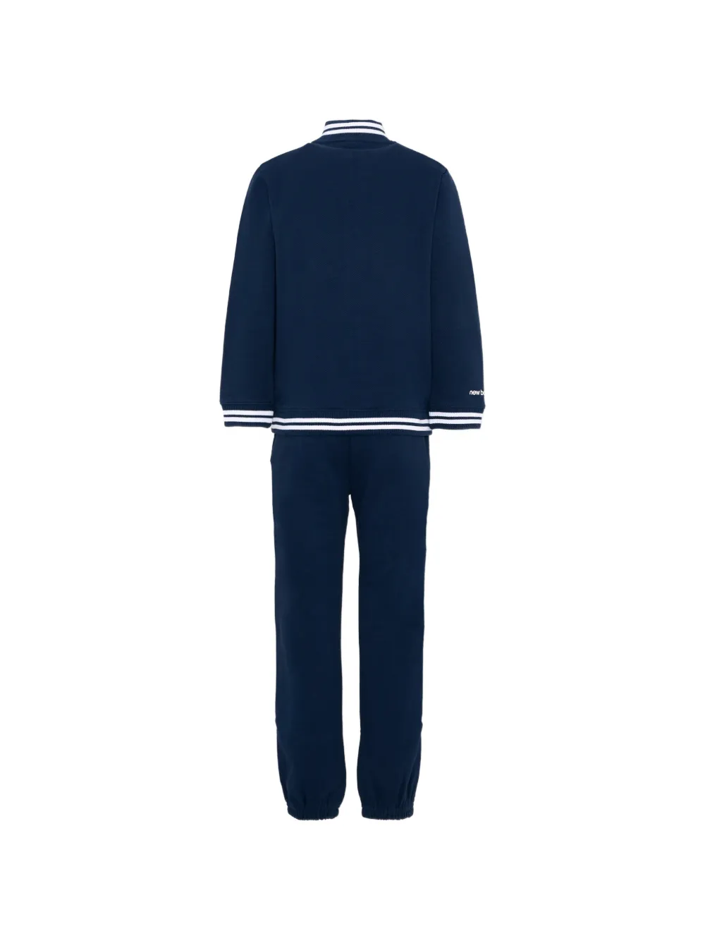New Balance Kids Gestreept trainingspak met rits Blauw